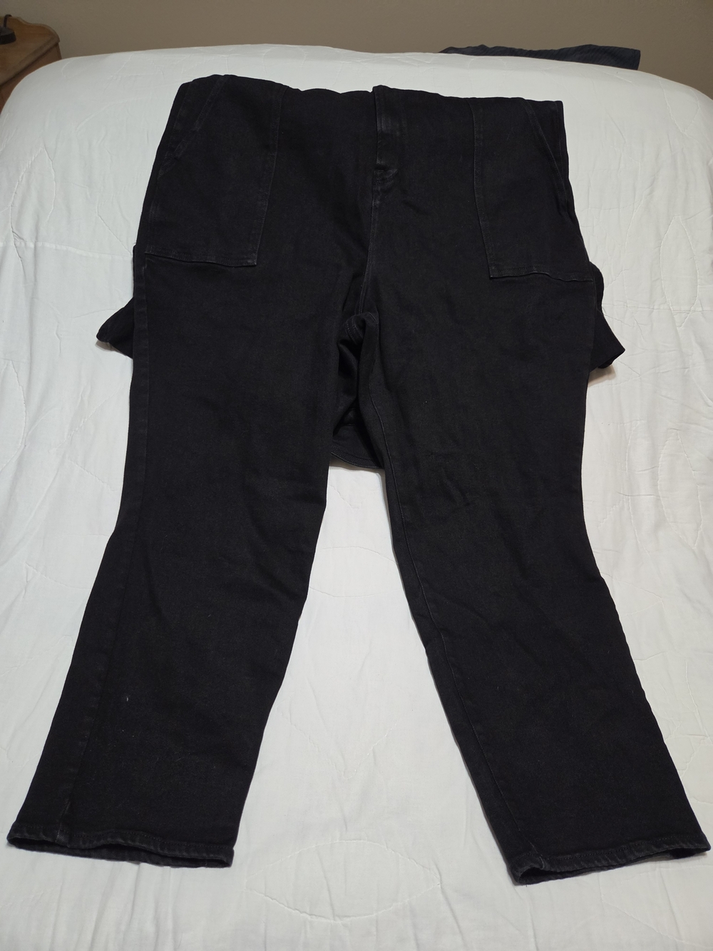 Good American Fit For Success Black Denim Jumpsuit - Size 3XL - Picture 5 of 8